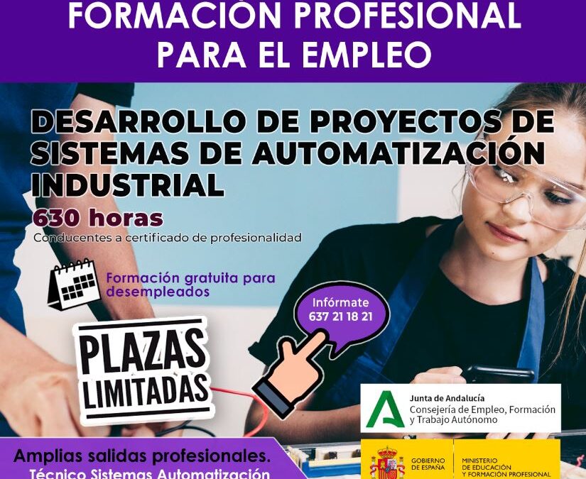 CURSO F.P.E. DESARROLLO DE PROYECTOS DE SISTEMAS DE AUTOMATIZACIÓN INDUSTRIAL