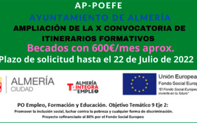 X CONVOCATORIA AMPLIADA DE POEFE ALMERÍA